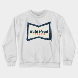 Bald Head Island, NC Summertime Vacationing Bowtie Sign Crewneck Sweatshirt